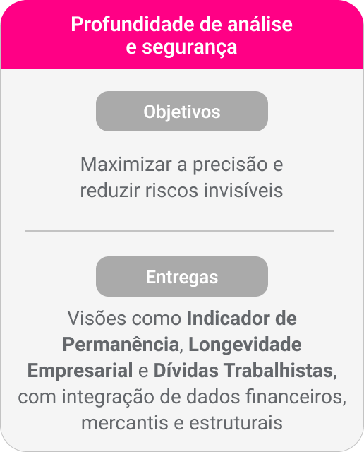 Profundidade de análise e segurança