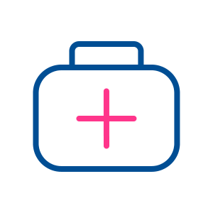 Logo de uma maleta médica