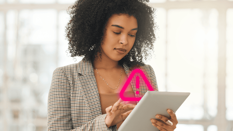 Aviso de segurança para evitar fraude em e-commerce