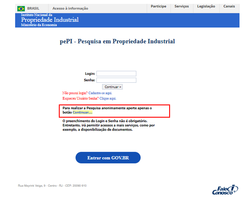 passo 3 - registro de marca no INPI