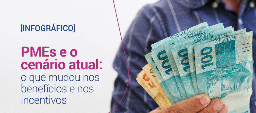 [Infográfico] PMEs e o cenário atual: o que mudou nos benefícios e nos incentivos
