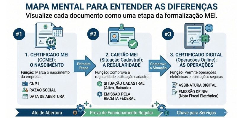 mapa mental status da formalização do mei