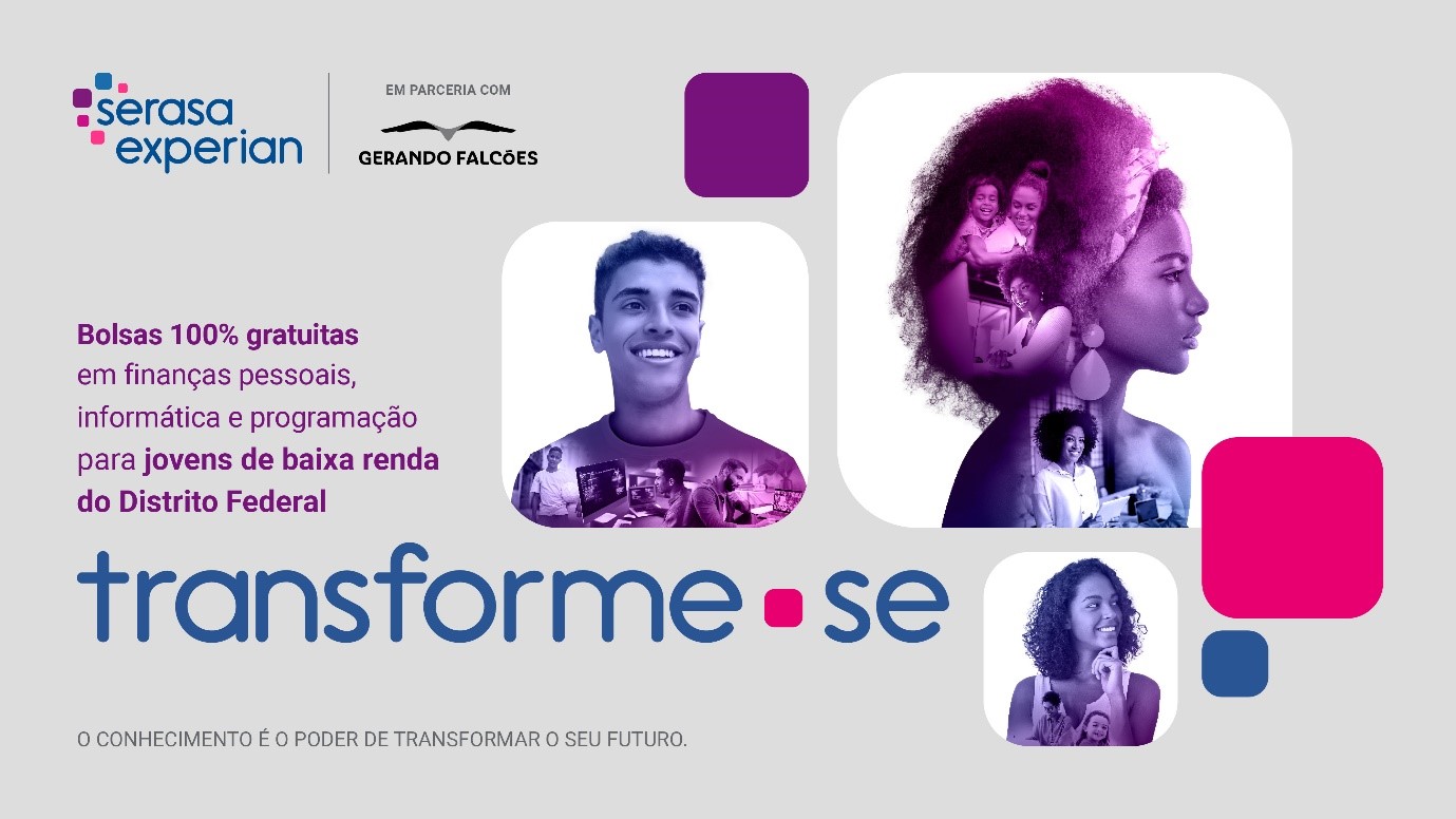 Imagem referente à abertura de inscrições para a edição do programa Transforme-se no Distrito Federal em Maio de 2024