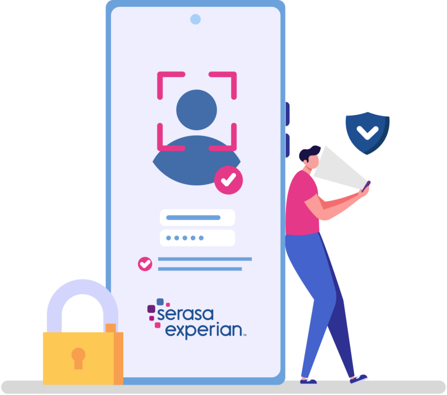 Ilustração segurança certificado digital Serasa Experian