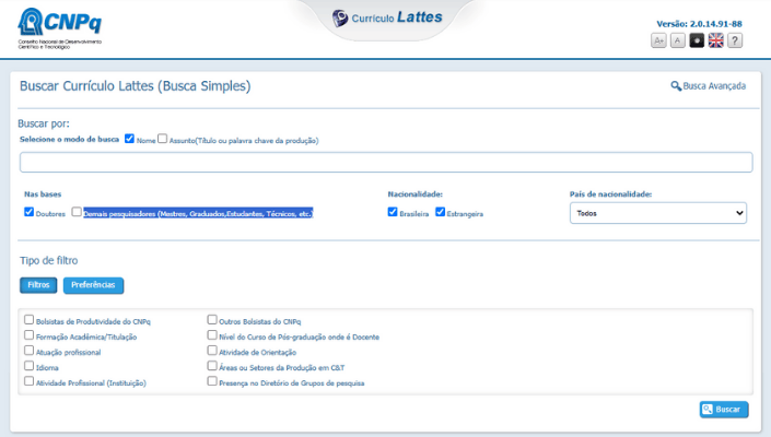 busca curriculo lattes