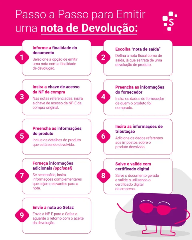 Passo a passo para emitir a sua nota de devolução