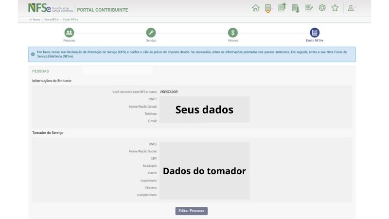 6 - passo seis revisão antes de EMITIR nf